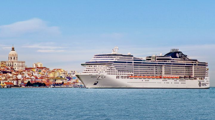 MSC Kreuzfahrtschiff während einer Ärztefortbildung zur Maritimen Medizin